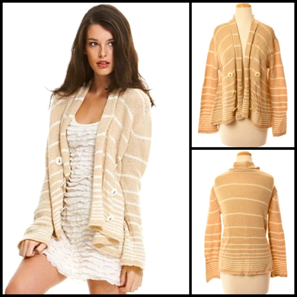 Free People Wool Angora Cardigan Cardi Sweater
